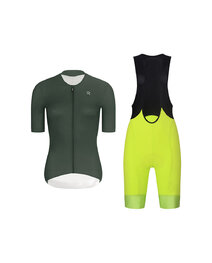 RIVANELLE maillot corto y pantalón corto - ELEVATE - amarillo/negro/verde